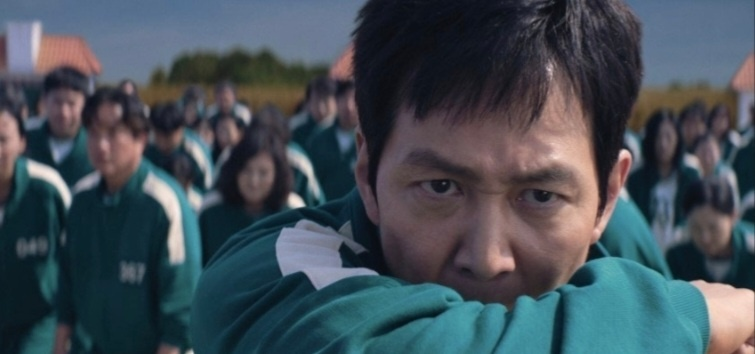 오징어 게임 드라마중 이정재 배우 이미지 사진