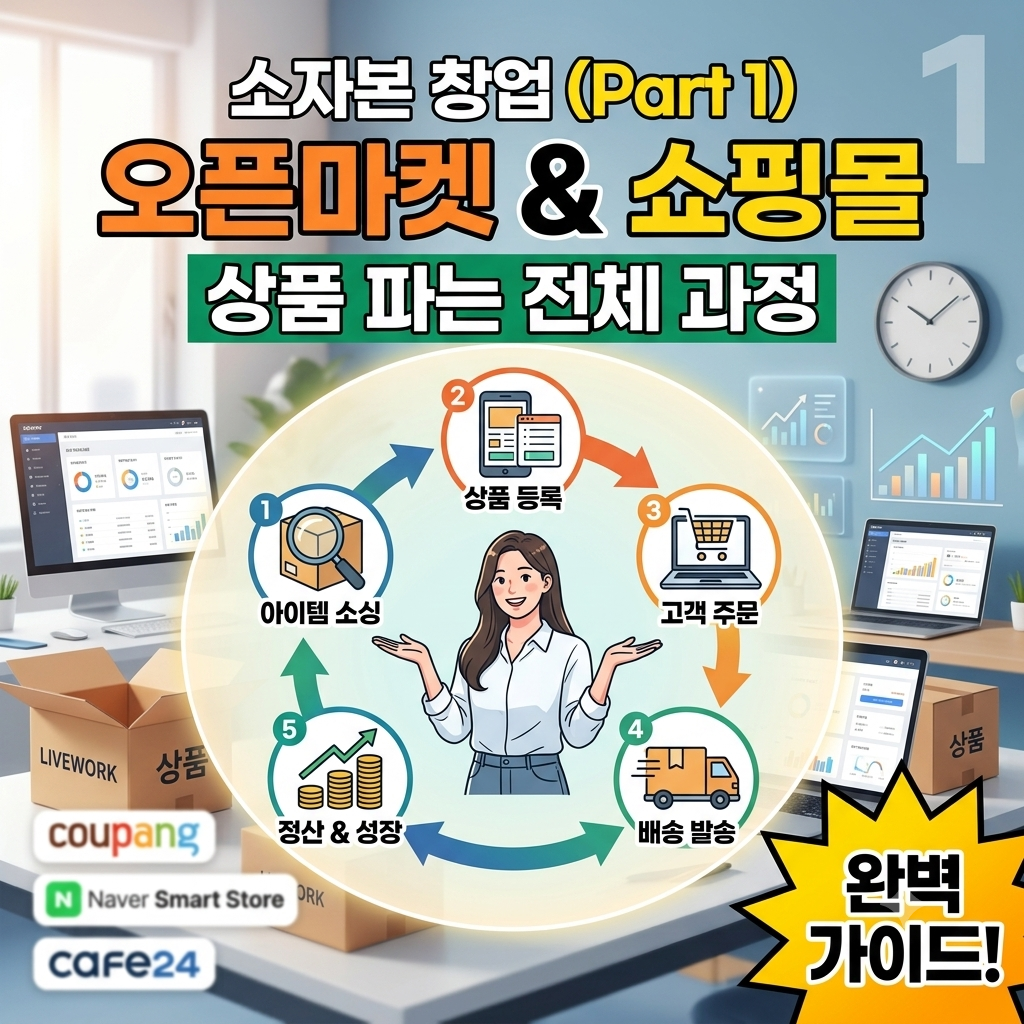 리브워크-오픈마켓,쇼핑몰에서 상품파는 과정