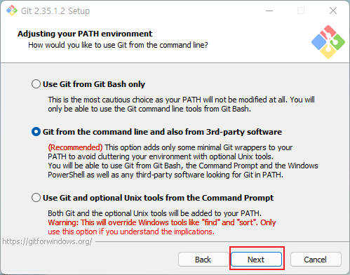 git 다운로드 및 설치하기