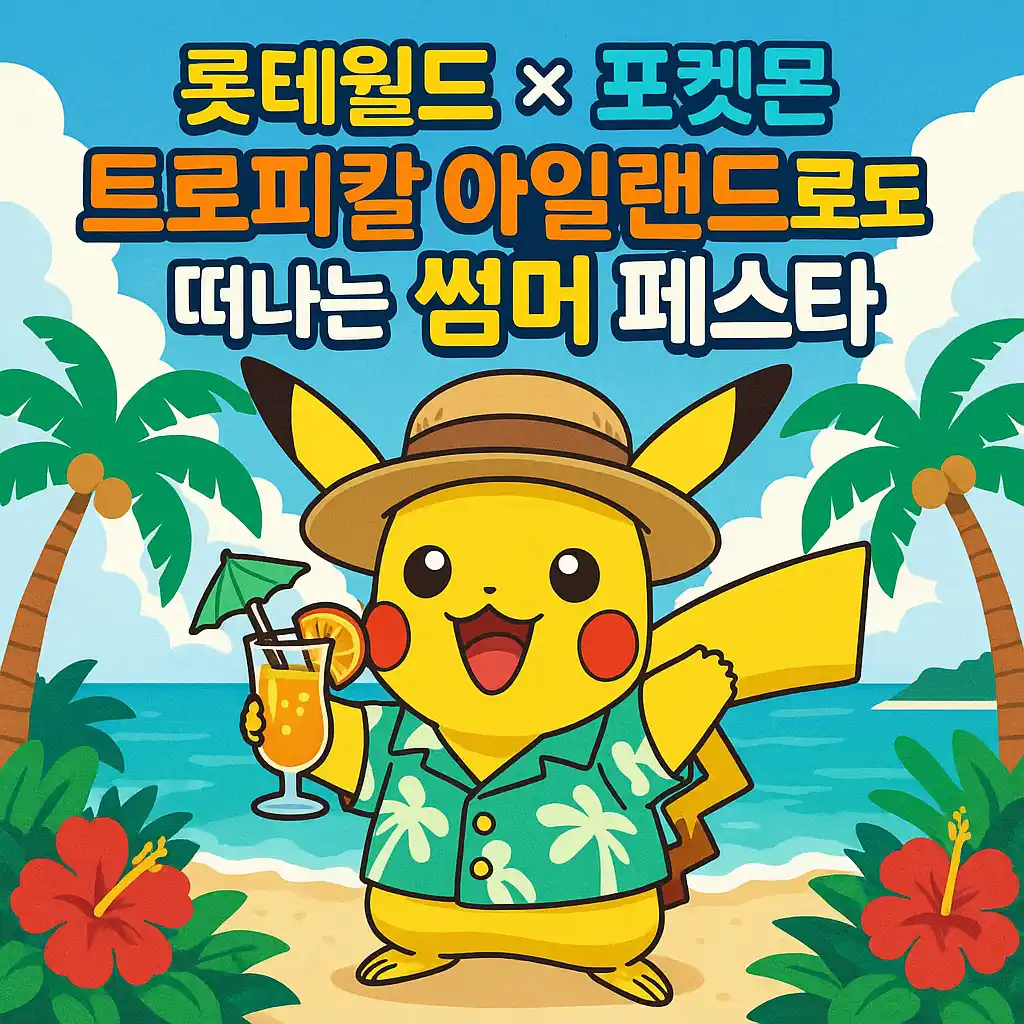 롯데월드 × 포켓몬: 트로피칼 아일랜드로 떠나는 썸머 페스타