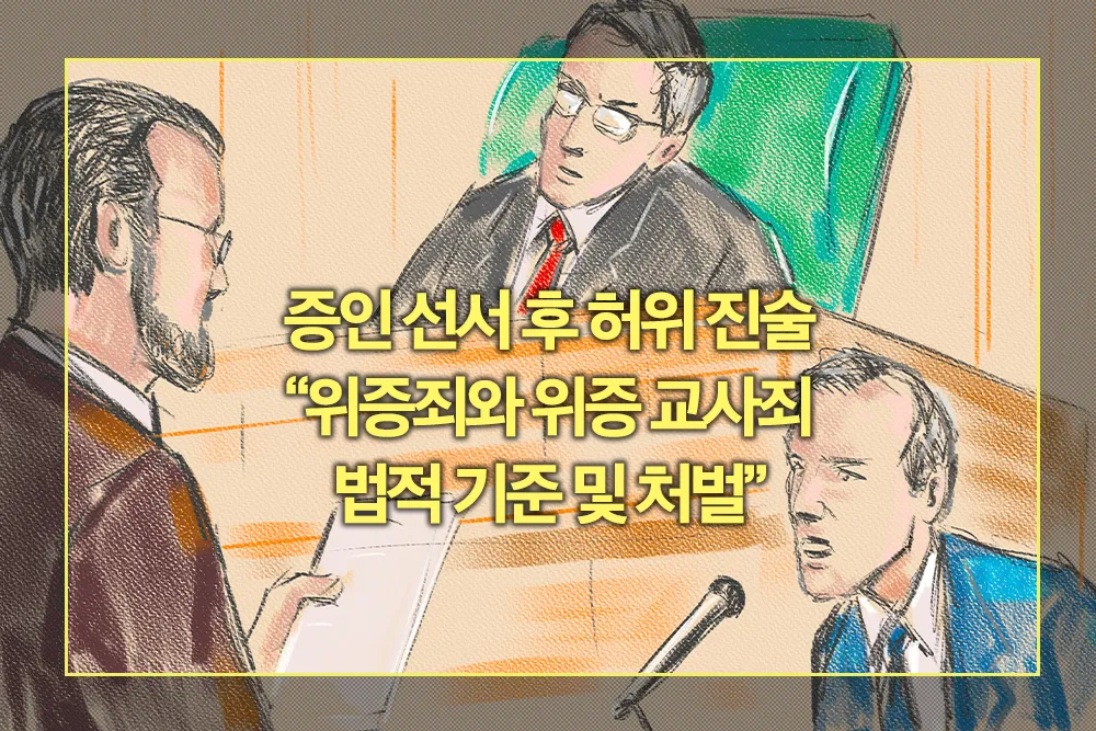 위증죄와 위증 교사죄 법적 기준 및 처벌