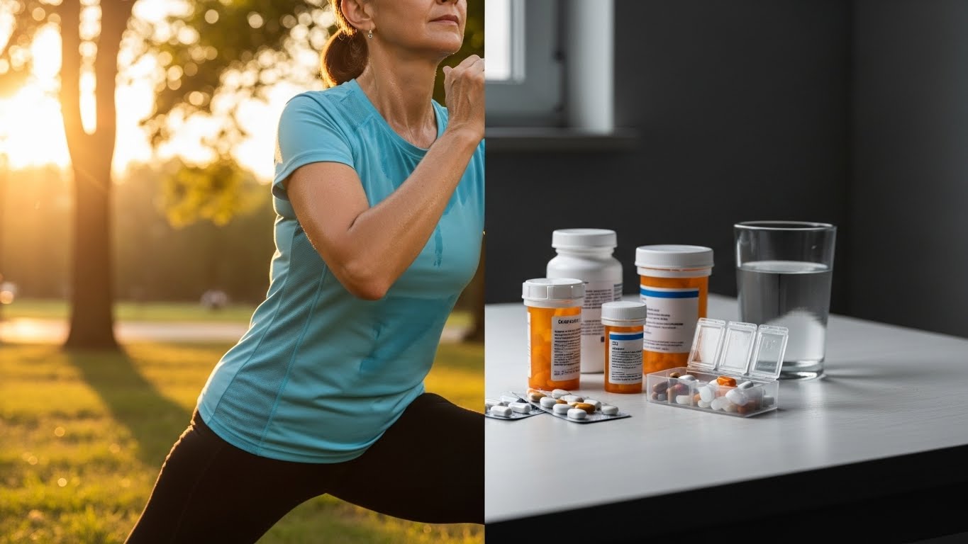 운동과 약물치료 관련 사진