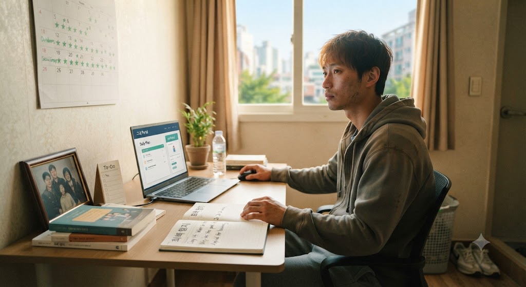 점점 일상회복이 되어가는 고립청년의 모습