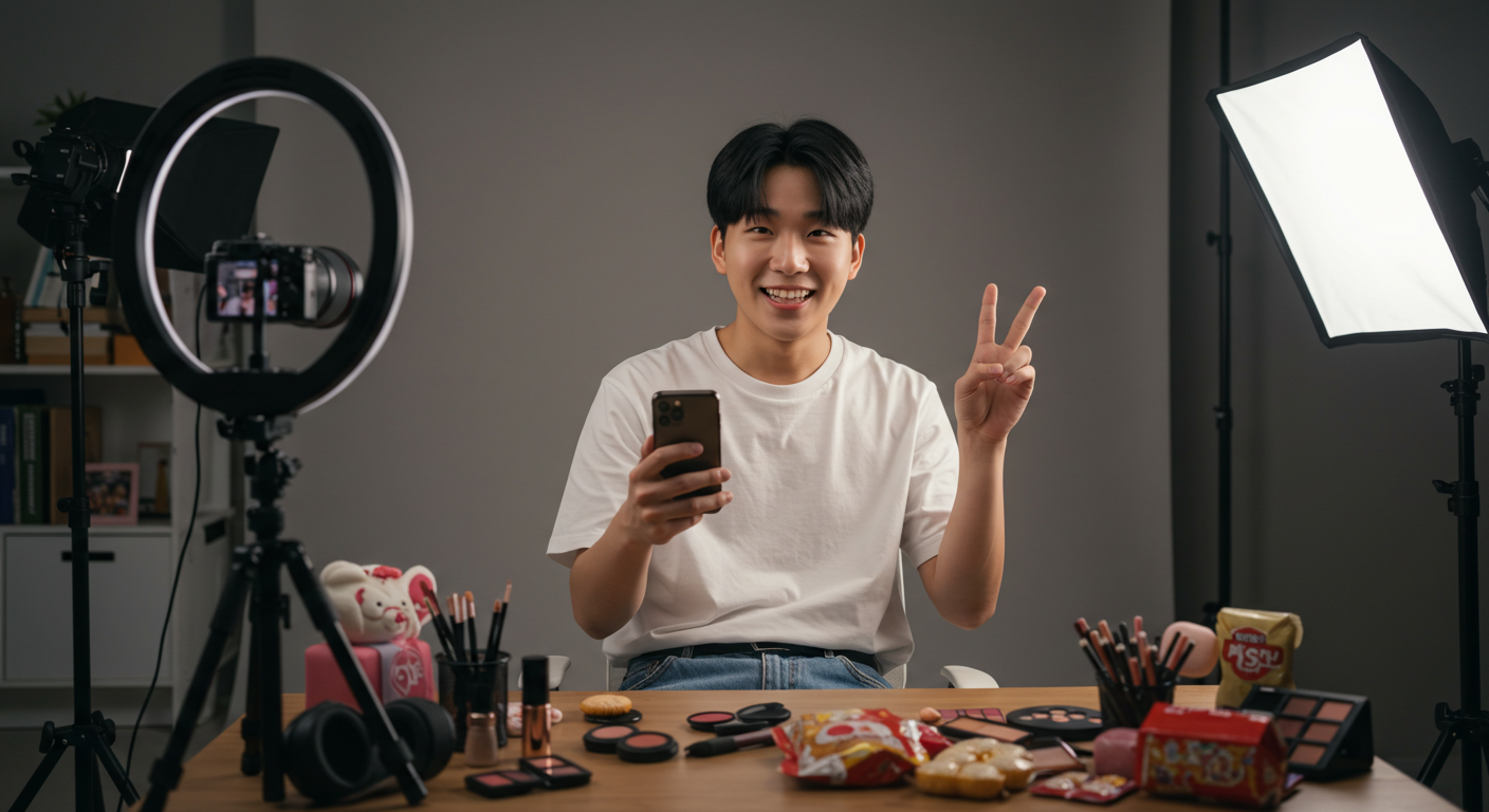 유튜버 예시 일러스트