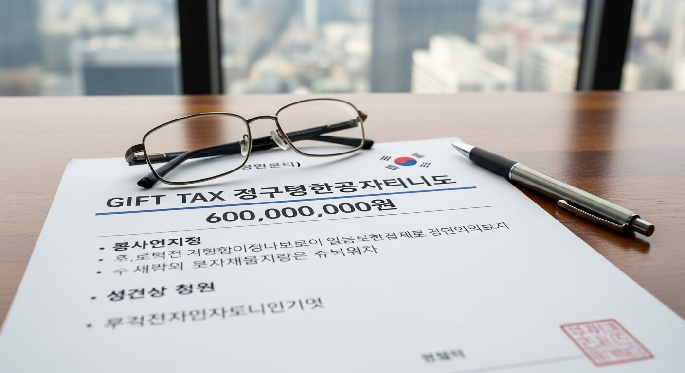 부부 증여세 면제 한도액