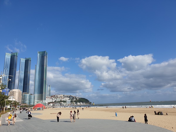 해운대 해수욕장 사진