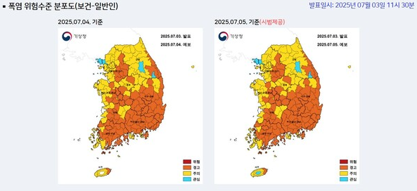 2025 장마끝 벌써? 25년 장마 기간 폭염특보 기준 열대야 에어컨 사용팁 2
