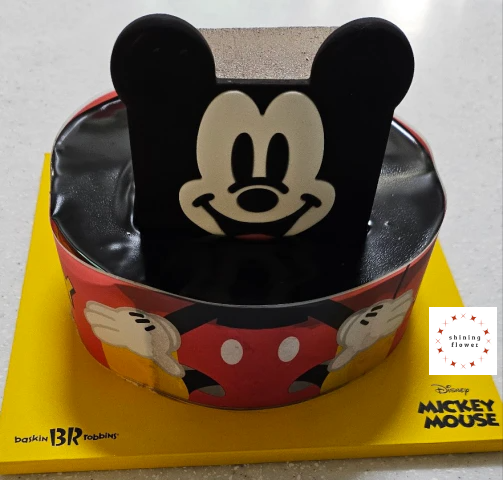 베스킨라빈스 아이스크림 케이크-네모블럭미키마우스 케이크 정면사진