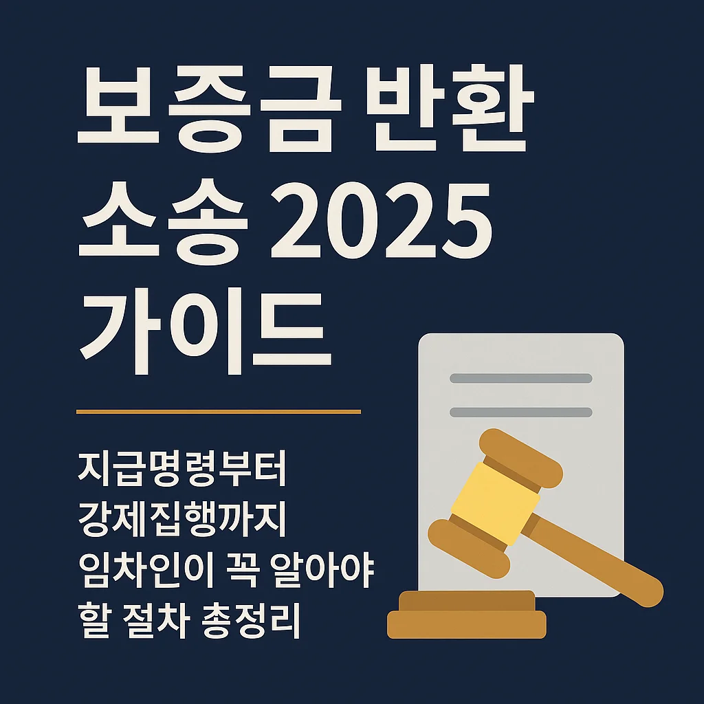 보증금_반환_소송_2025_가이드: 지급명령부터_강제집행까지_임차인이_꼭_알아야_할_절차_총정리