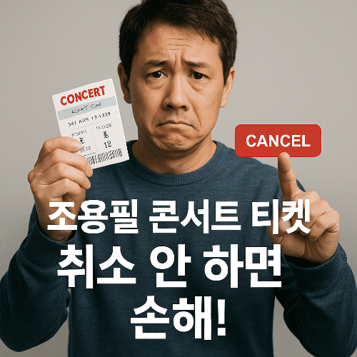 2025 부산 조용필 콘서트 취소표 환불 받는 완벽한 방법
