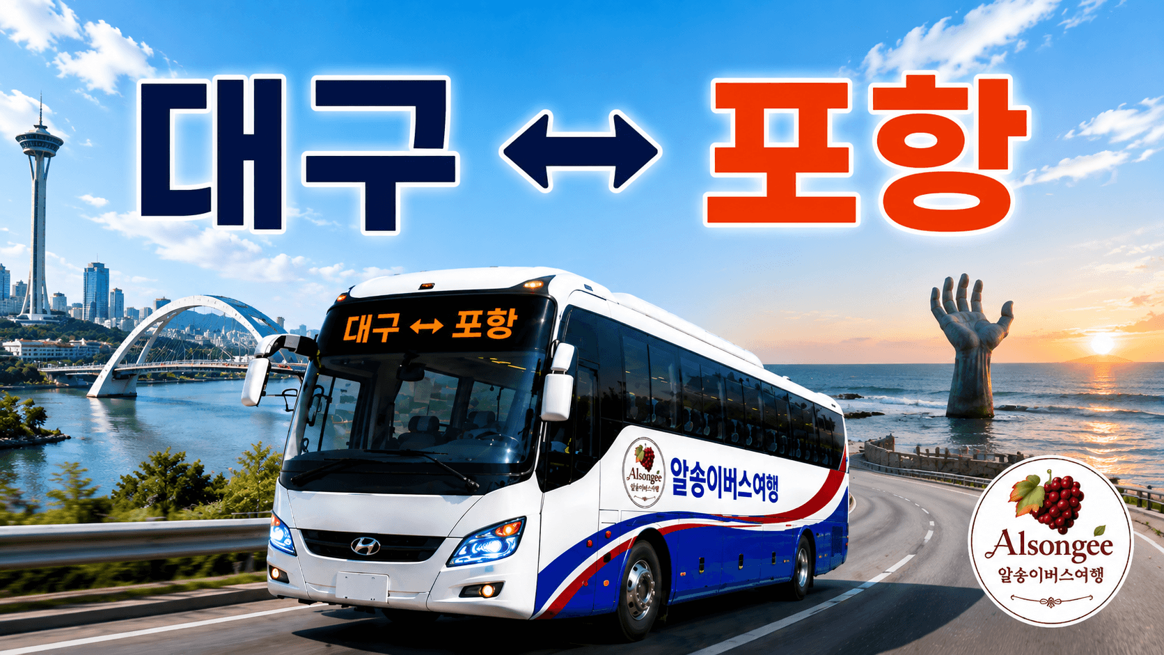 알송이 버스와 랜드 마크