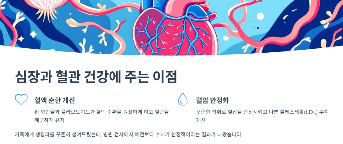 심장과 혈관 건강에 주는 이점