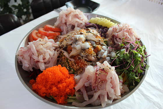 매일아침 꽃무지개물회