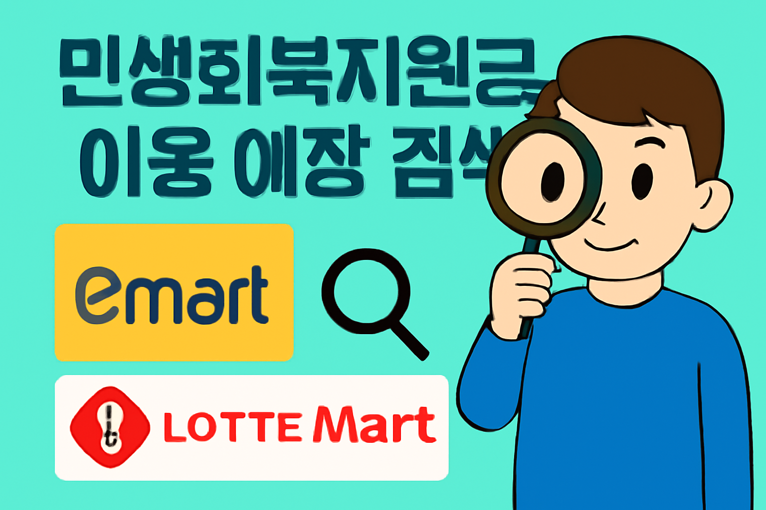 이마트, 롯데마트 민생회복지원금 사용 가능한지 확인