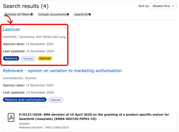 EMA 레이저티닙 검색결과