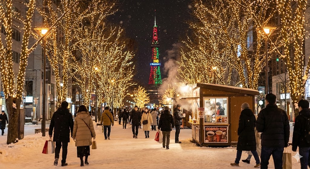 삿포로 화이트 일루미네이션 에키마에도리 코스 2026 |삿포로역→스스키노 1.5km “실수 0” 동선 + 베스트 시간대
