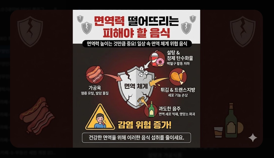 면역력 높이는 음식 베스트 10 [2026년판] 강화 식품 섭취법 및 생활 습관 총정리