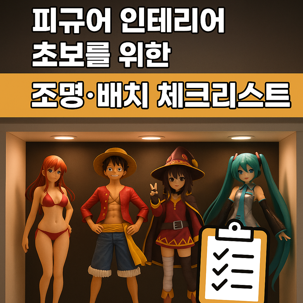 피규어 진열 인테리어