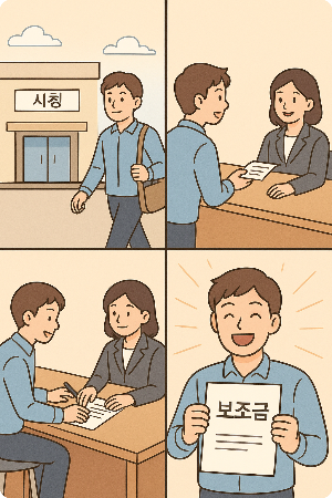 오프라인 방문 신청 절차