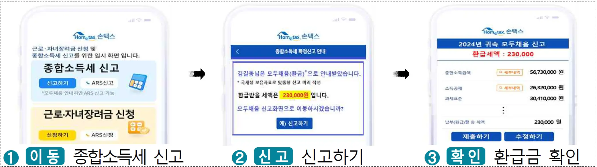 국세성 홈텍스 이용방법