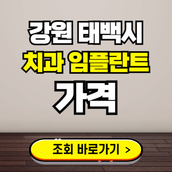 태백시 임플란트 가격 진료 비용 확인하는 곳 ❘ 치과 추천