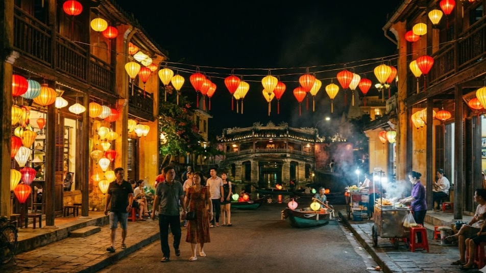 호이안 랜턴 야경과 감성 거리 이미지