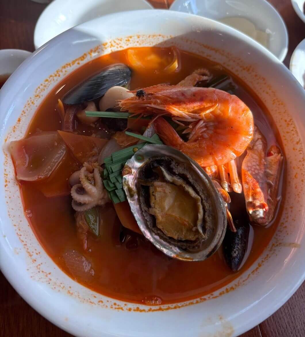 전복, 새우, 해산물, 짬뽕