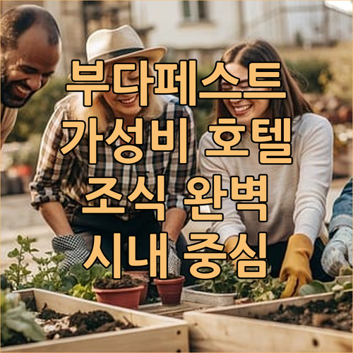 부다페스트 시내 중심 가성비 호텔 햄