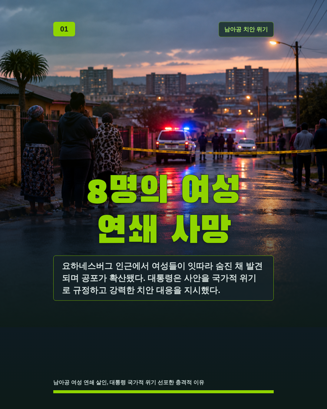 8명의 여성 연쇄 사망