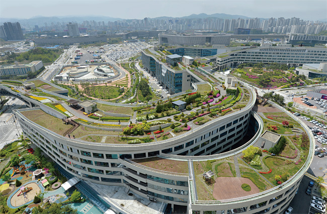 옥상 정원의 이미지