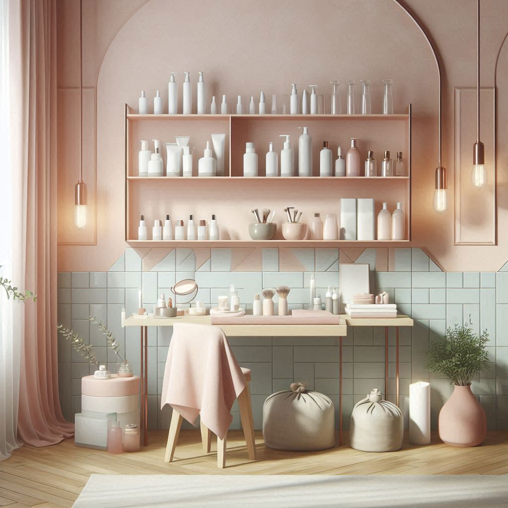 피부,체형관리 샵 배경