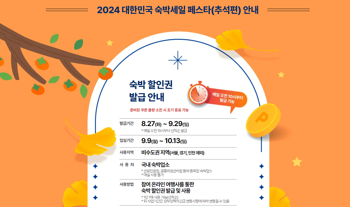 대한민국 숙박 세일 페스타 기본 정보