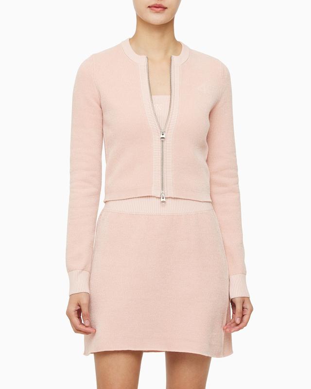 Calvin Klein Jeans 캘빈클라인 진 여성 CK 투인원 크롭 니트 나시티 가디건 J222944 LE1215817027