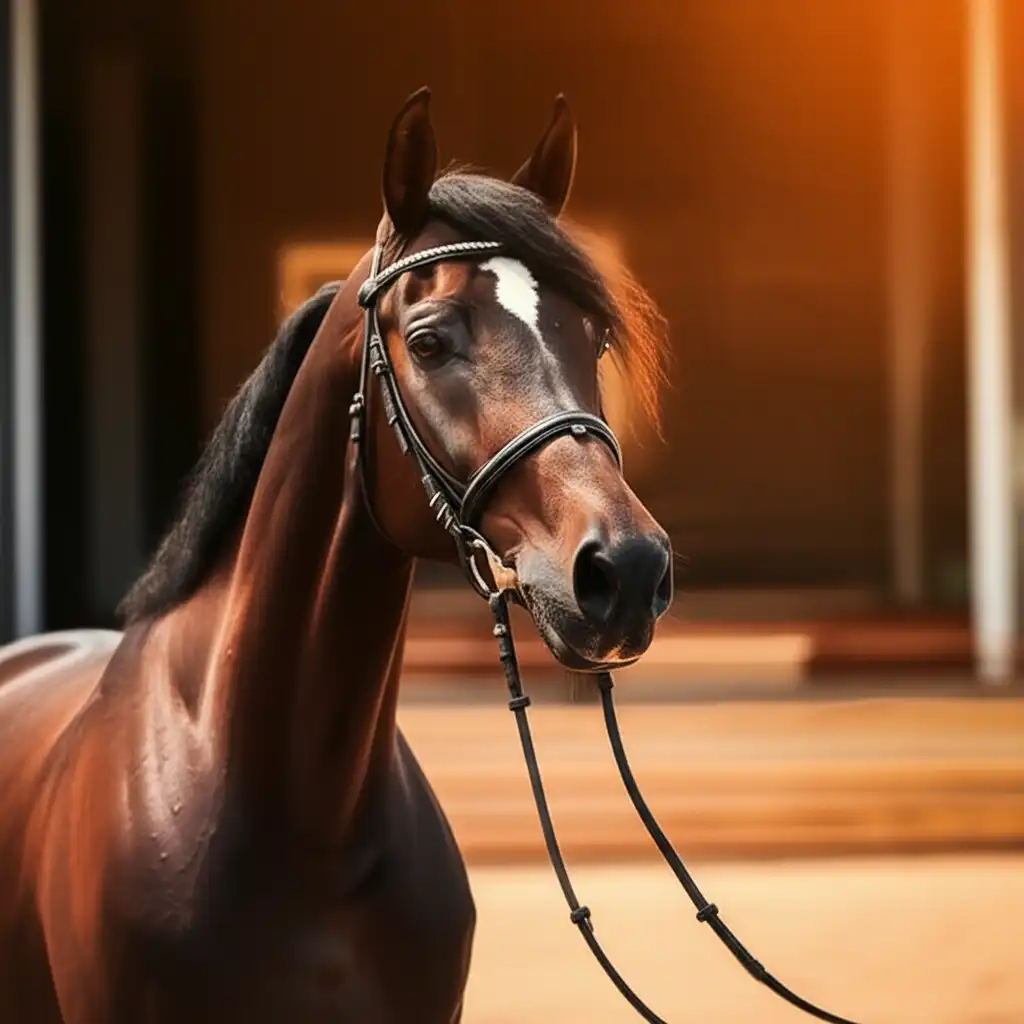 가장 비싼 말 종류의 아름다운 고급 아라비안 말