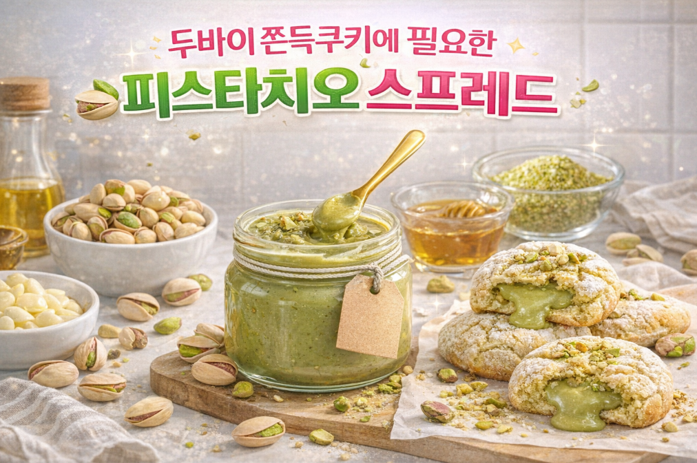 두바이 쪽쿠키 피스타치오 스프레드 3분 만에 만드는 법