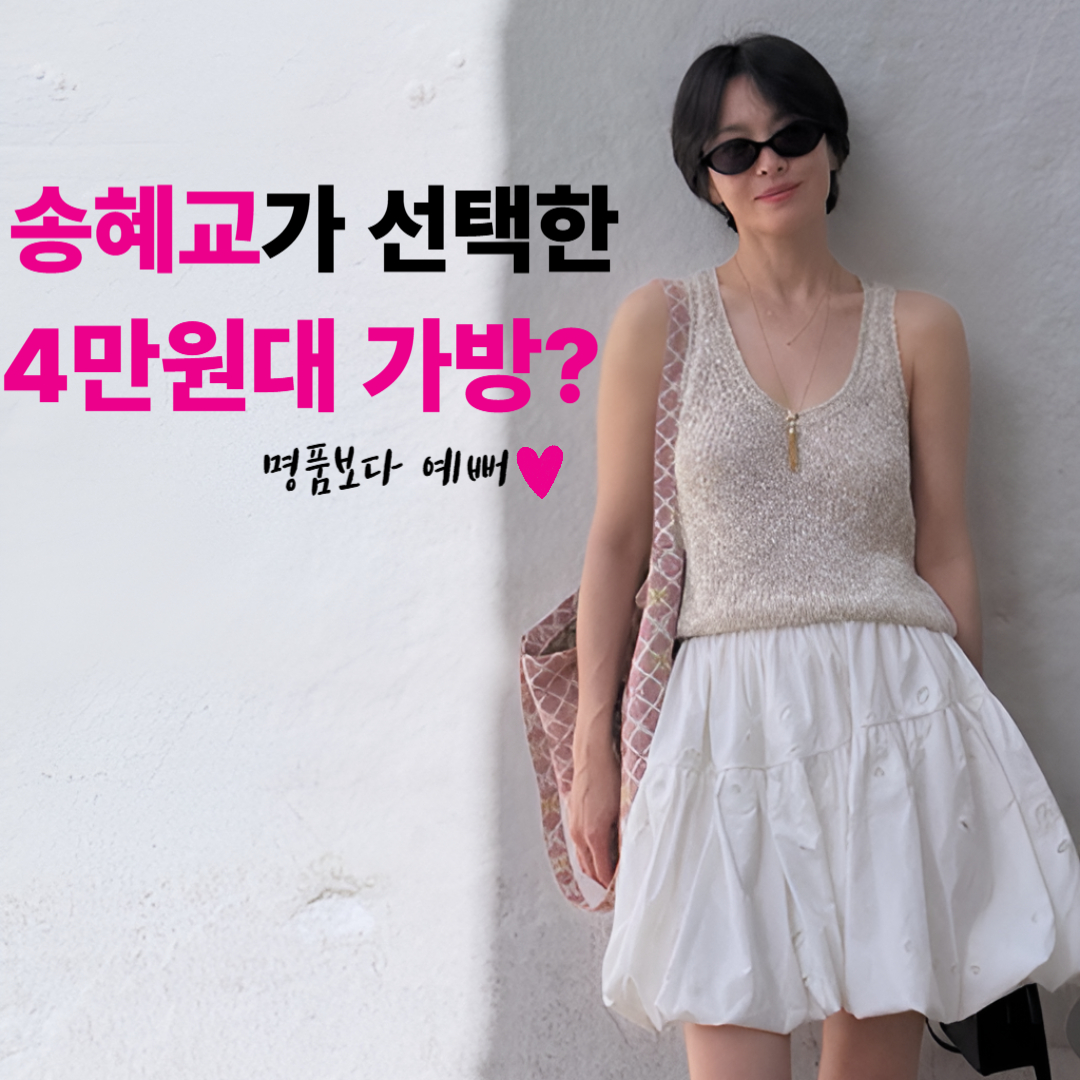 송혜교가 선택한 4만원대 DE LA MUR 스페인 가방, 명품가방보다 예쁜 에코가방