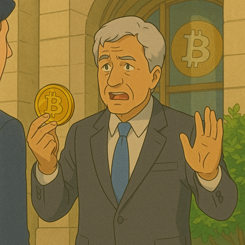 JP모건 CEO의 입장 번복 사건 사진