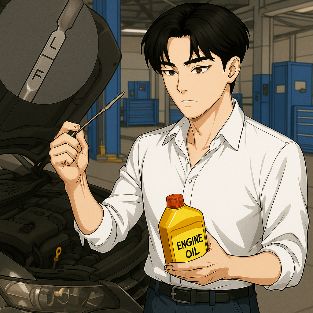 엔진 오일 레벨 게이지에 따른 연비 차이