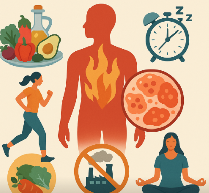 체내 염증 반응에 대한 사진