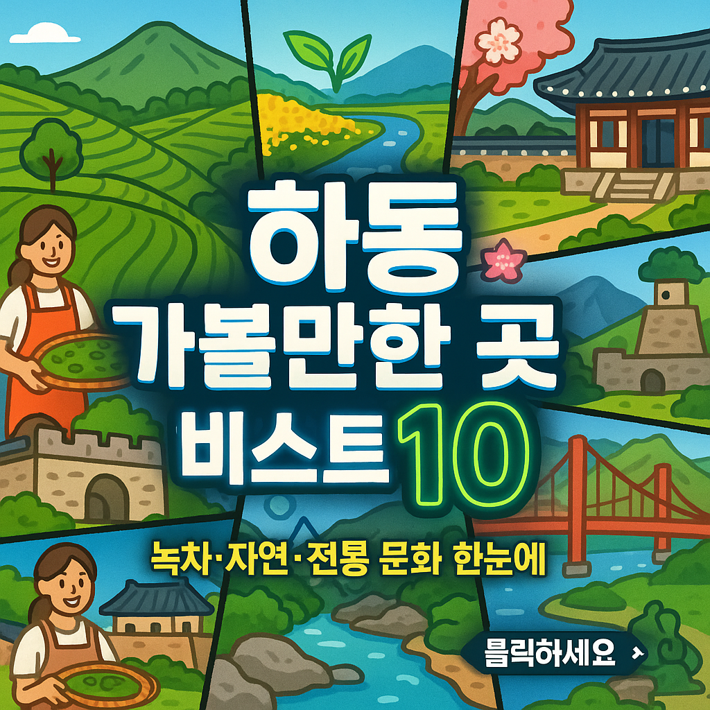 하동 가볼만한곳 베스트10