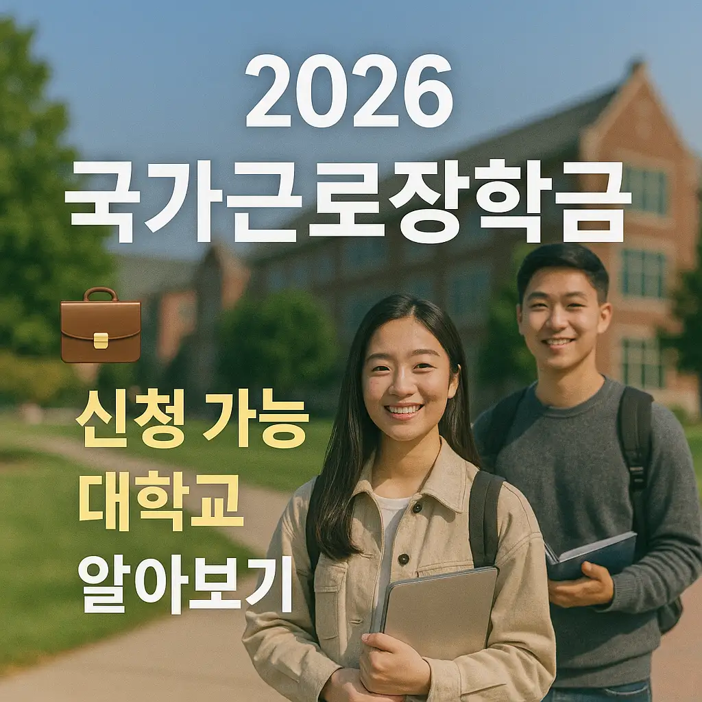 국가근로장학금 제도 완벽 이해하기