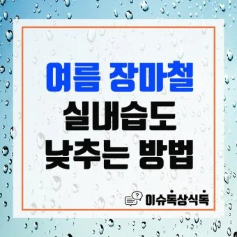 실내 습도 낮추기 젖은 수건 실내 여름철 겨울철 최적 습도_18