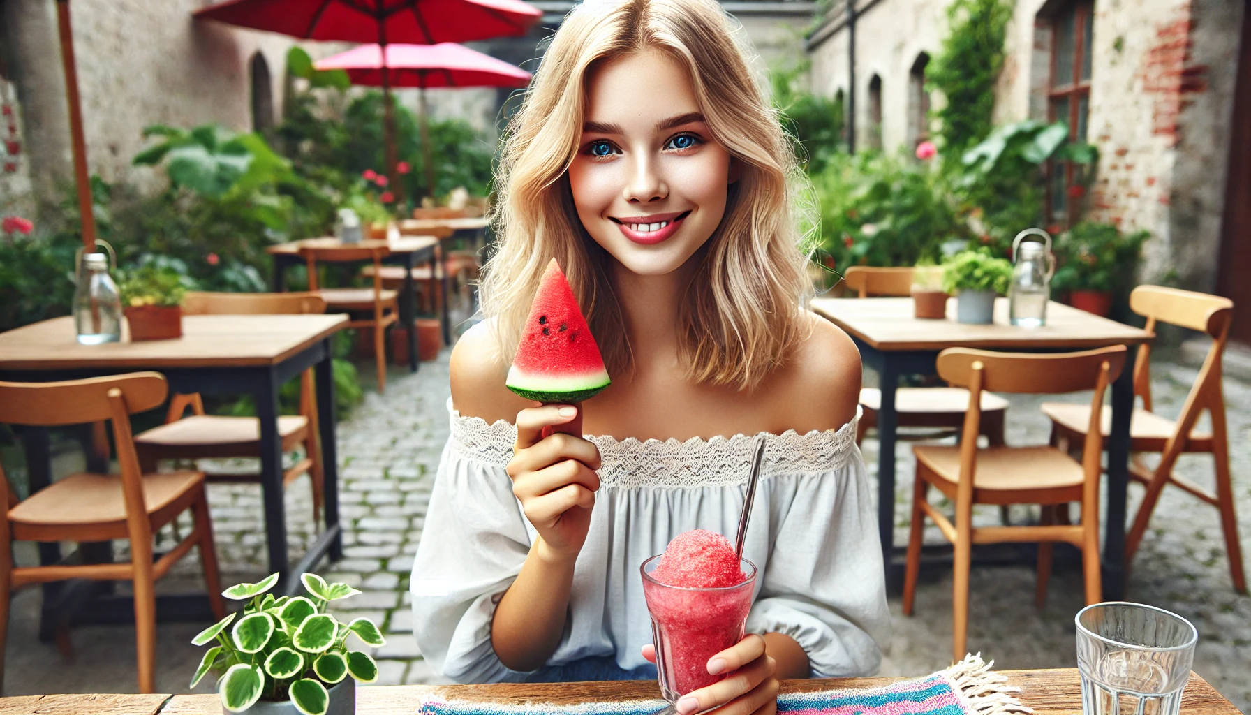 수박 아이스크림과 그라니타