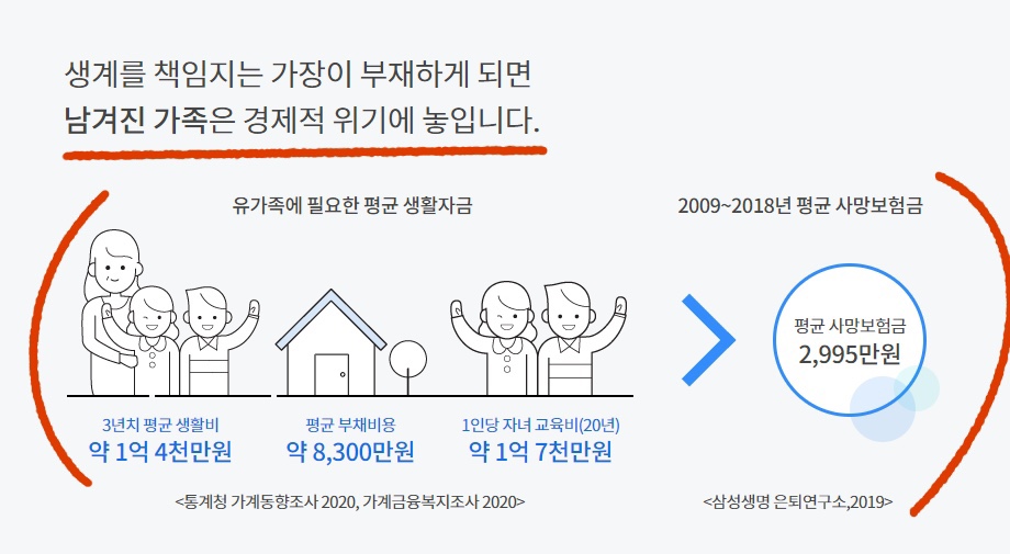 삼성생명 인터넷정기보험 소개문