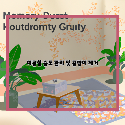 여름-습도관리-곰팡이-제거