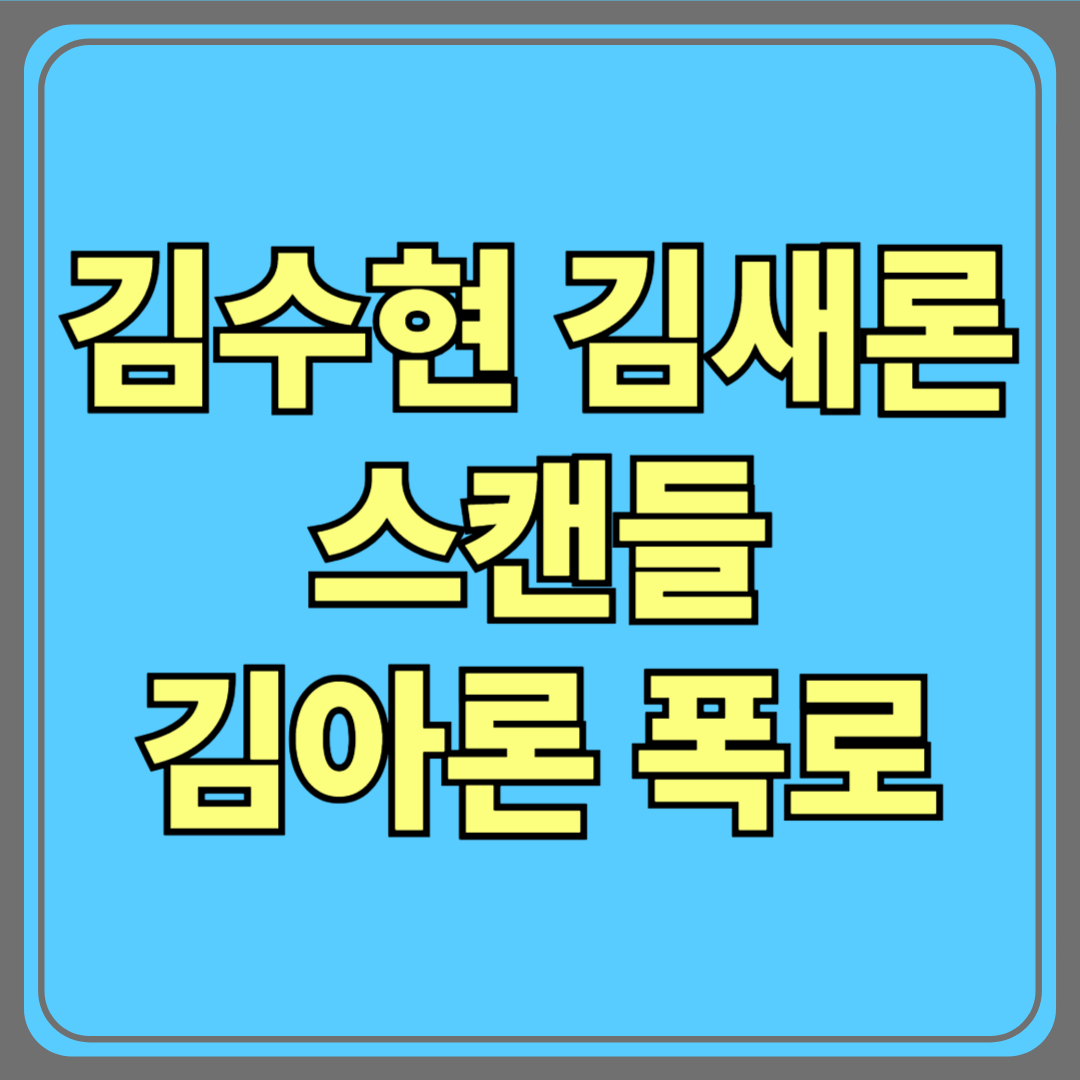 김수현·김새론 스캔들 총정리…김아론 폭로와 법적 대응 상황은?