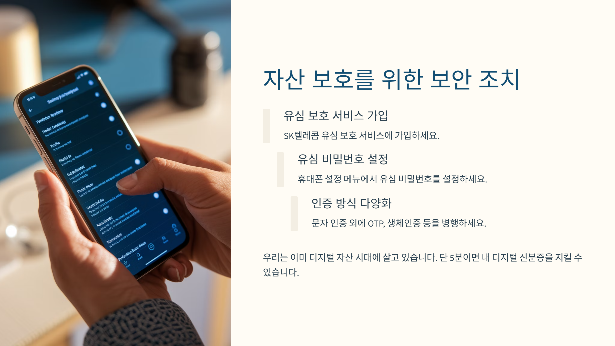 자산 보호를 위해 점검 해야 할것들