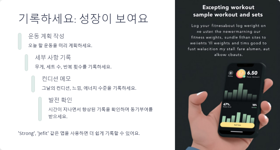 헬스장 초보자 효과적인 운동 방법