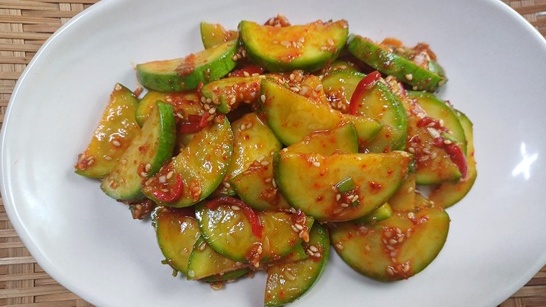 애호박무침 요리 사진