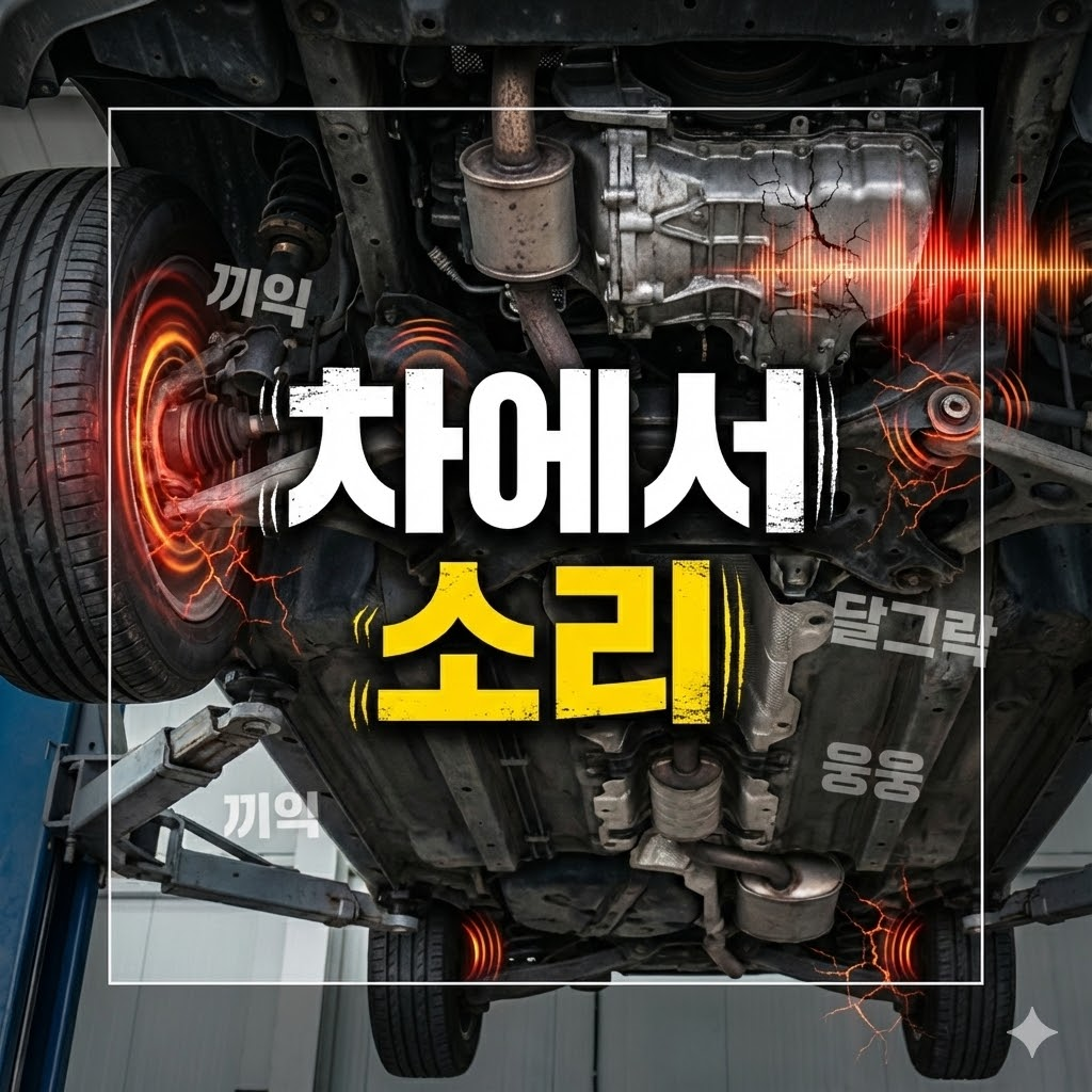 "차에서 나는 끼익 소음 하체 점검 이미지"
